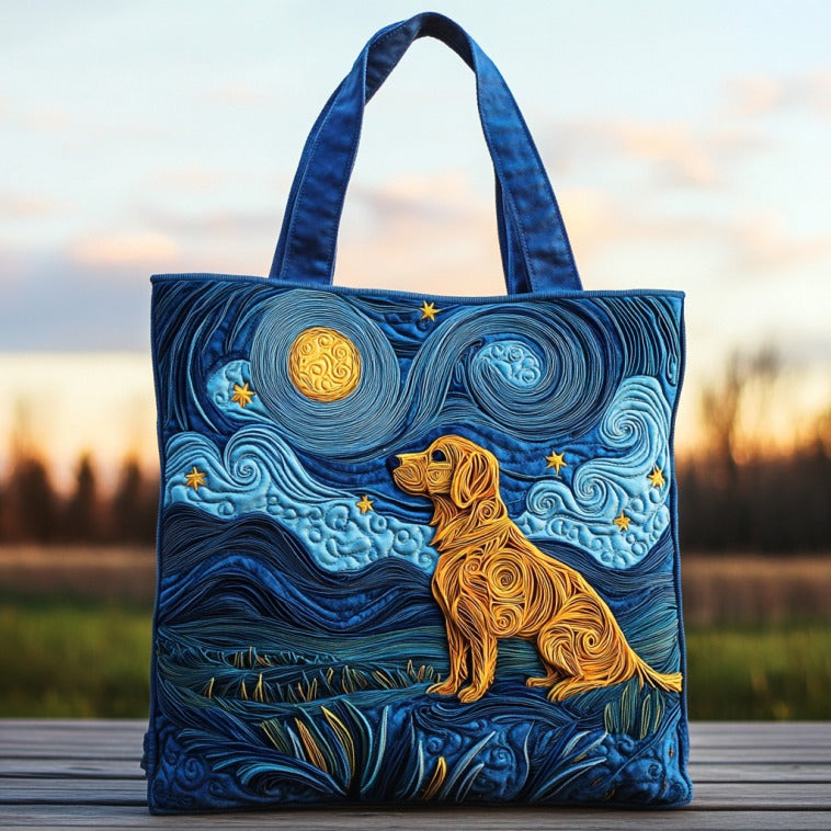 Handgemachte Tasche – Goldene Nacht