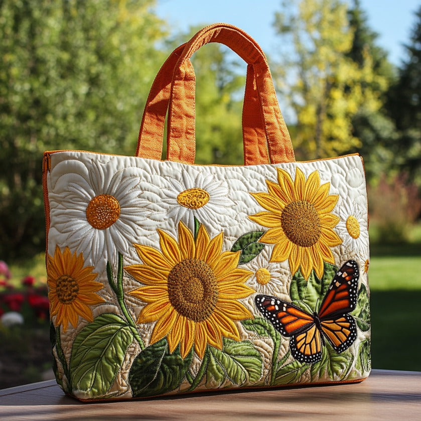 Handgemachte Tasche – Helle Sonnenblumen