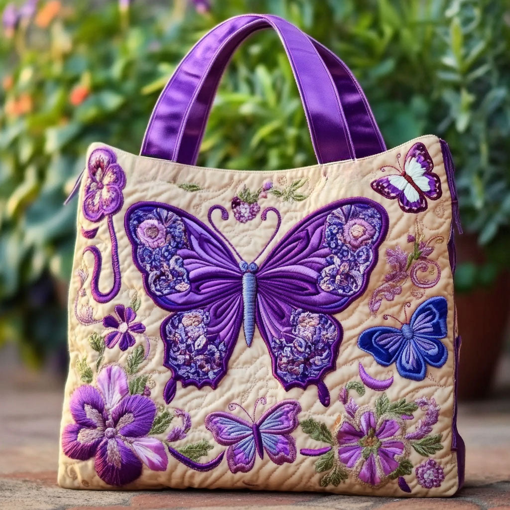 Handgemachte Tasche – Blühender Schmetterling