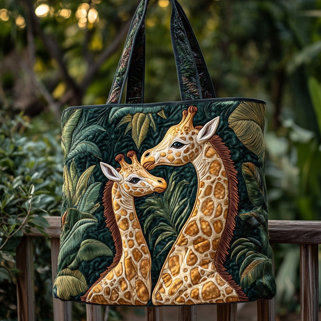 Handgemachte Tasche – Giraffe im Wald