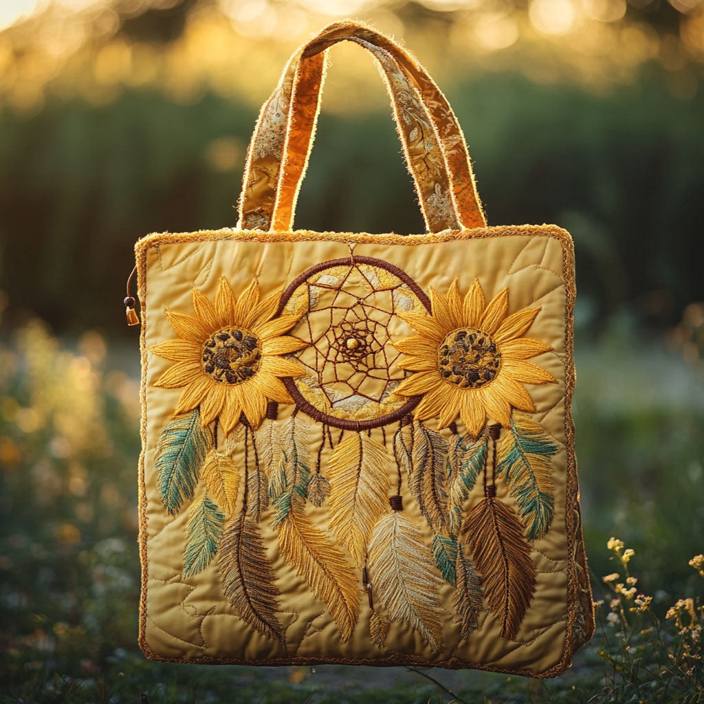 Handgemachte Tasche – Traumfänger in Sonnenlicht