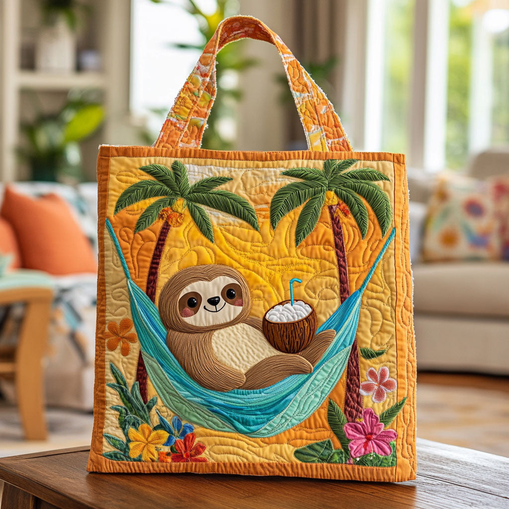 Handgemachte Tasche – Faultier in der Hängematte
