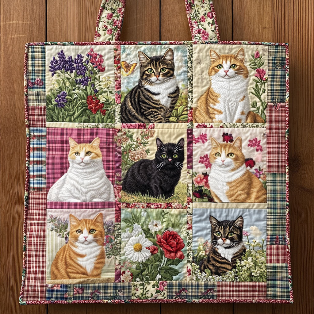 Handgemachte Tasche – Sonnenblumenkatze