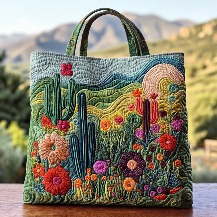 Handgemachte Tasche – Blühende Hügel