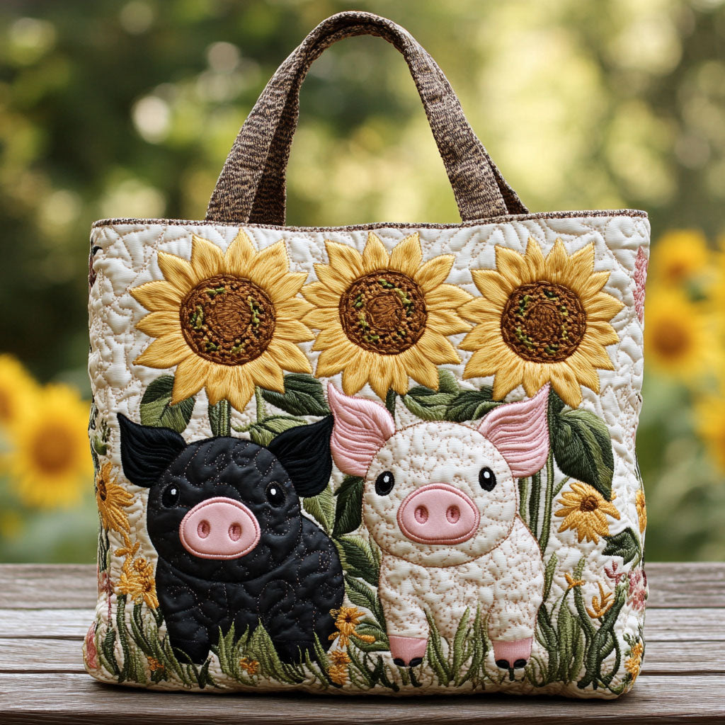 Handgemachte Tasche – Sonniges Schwein