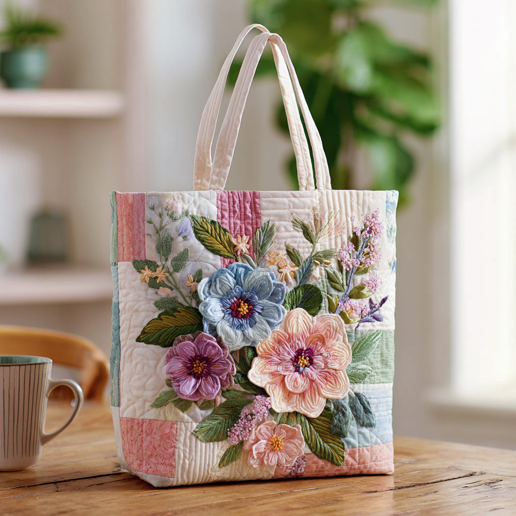 Handgemachte Tasche – Geblümt Patchwork