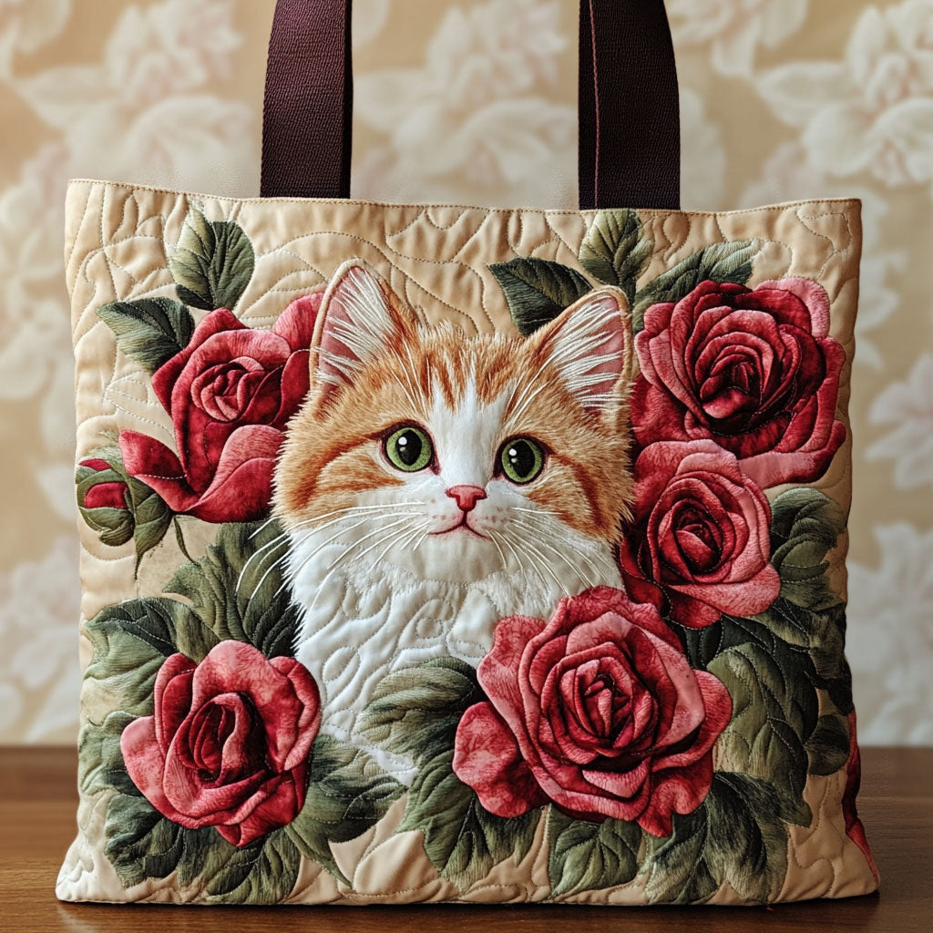 Handgemachte Tasche – Blumenkatze