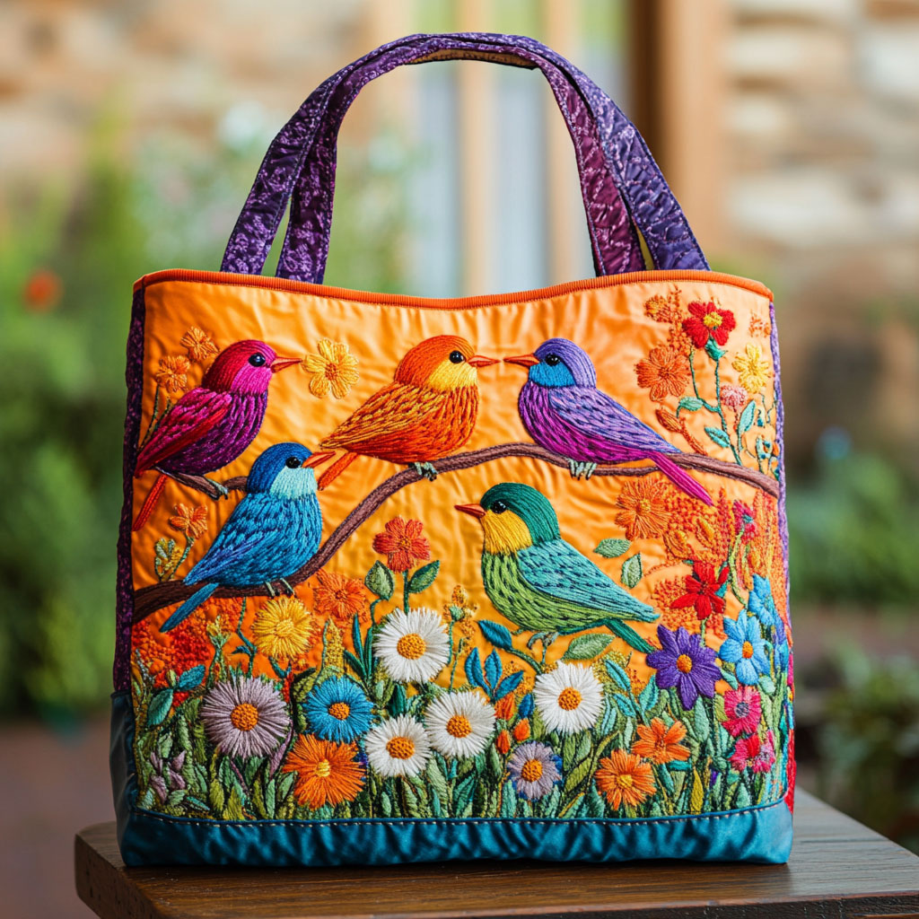 Handgemachte Tasche – Vogelgesang