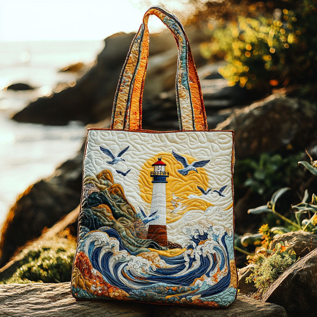 Handgemachte Tasche – Leuchtturm am Möwenhafen