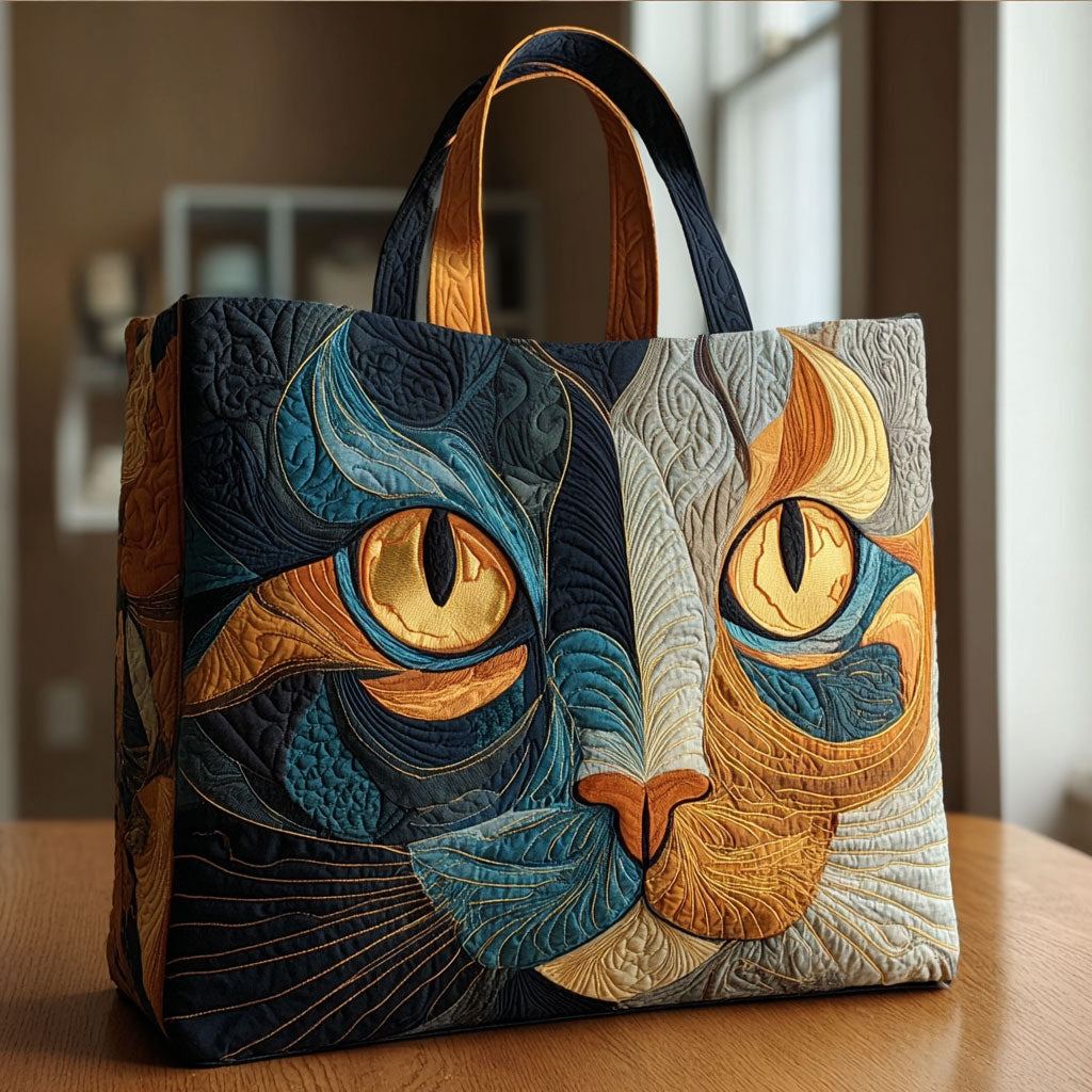 Handgemachte Tasche – Sanfter Katzenblick
