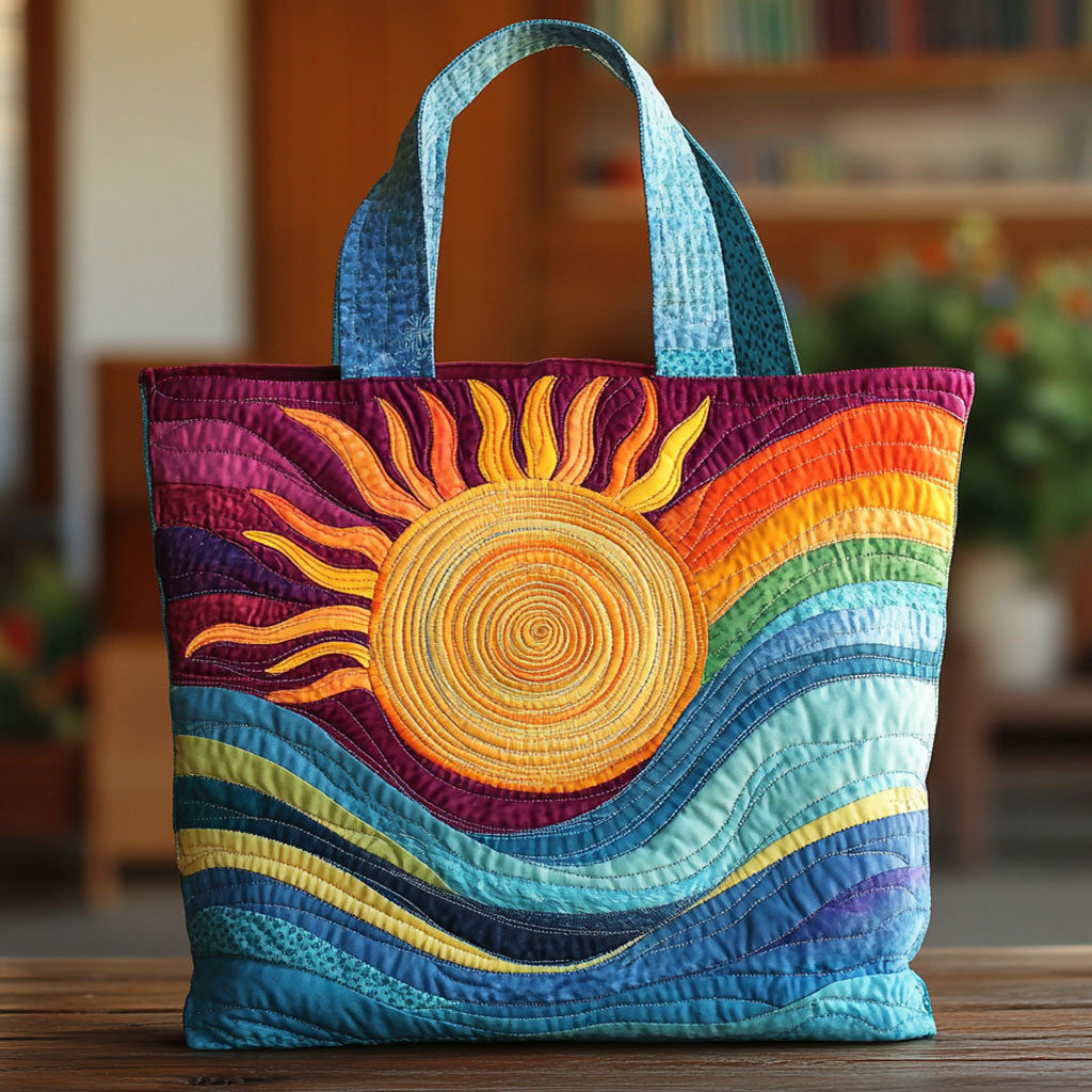 Handgemachte Tasche – Leuchtende Welle