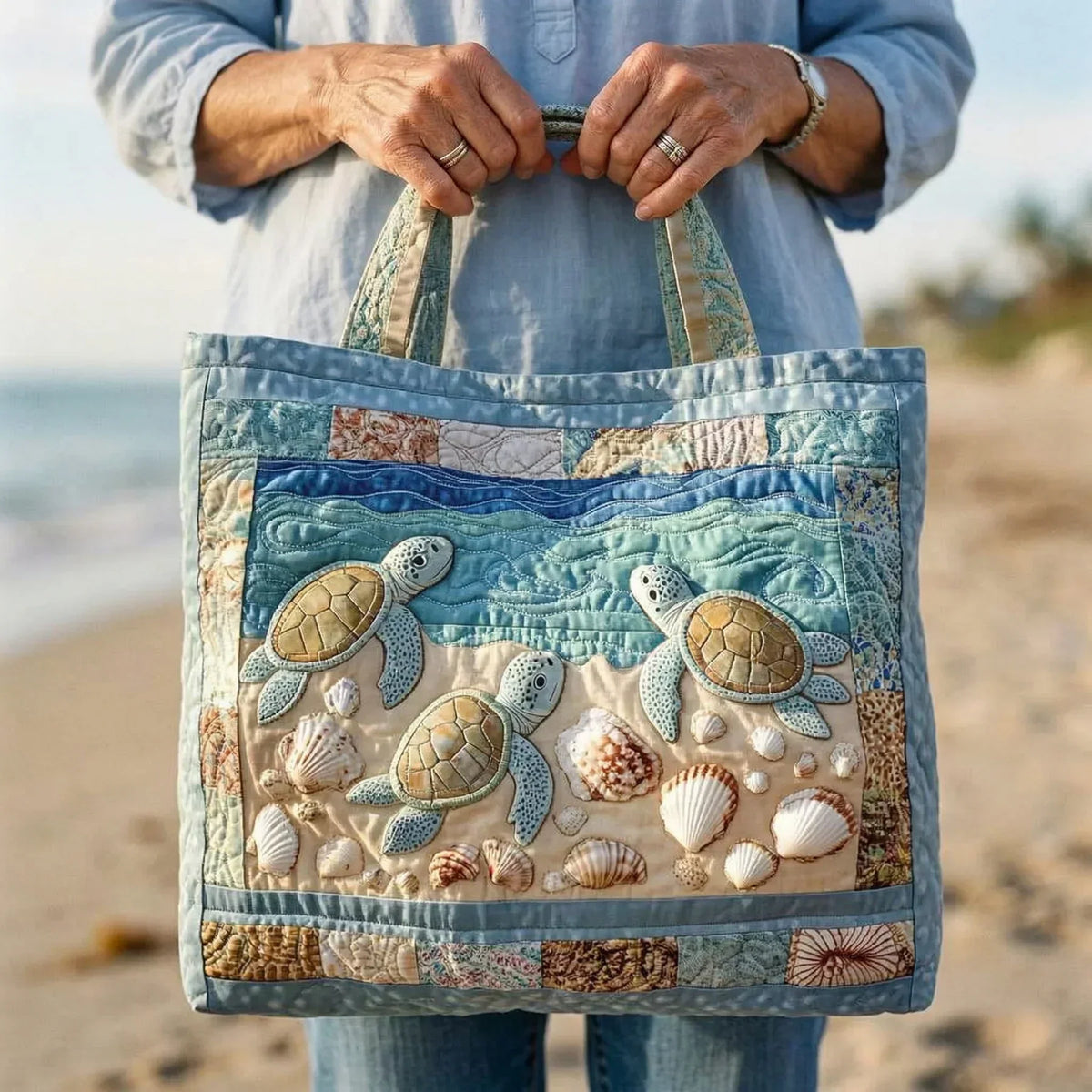 Handgemachte Tasche – Meeresschildkröten