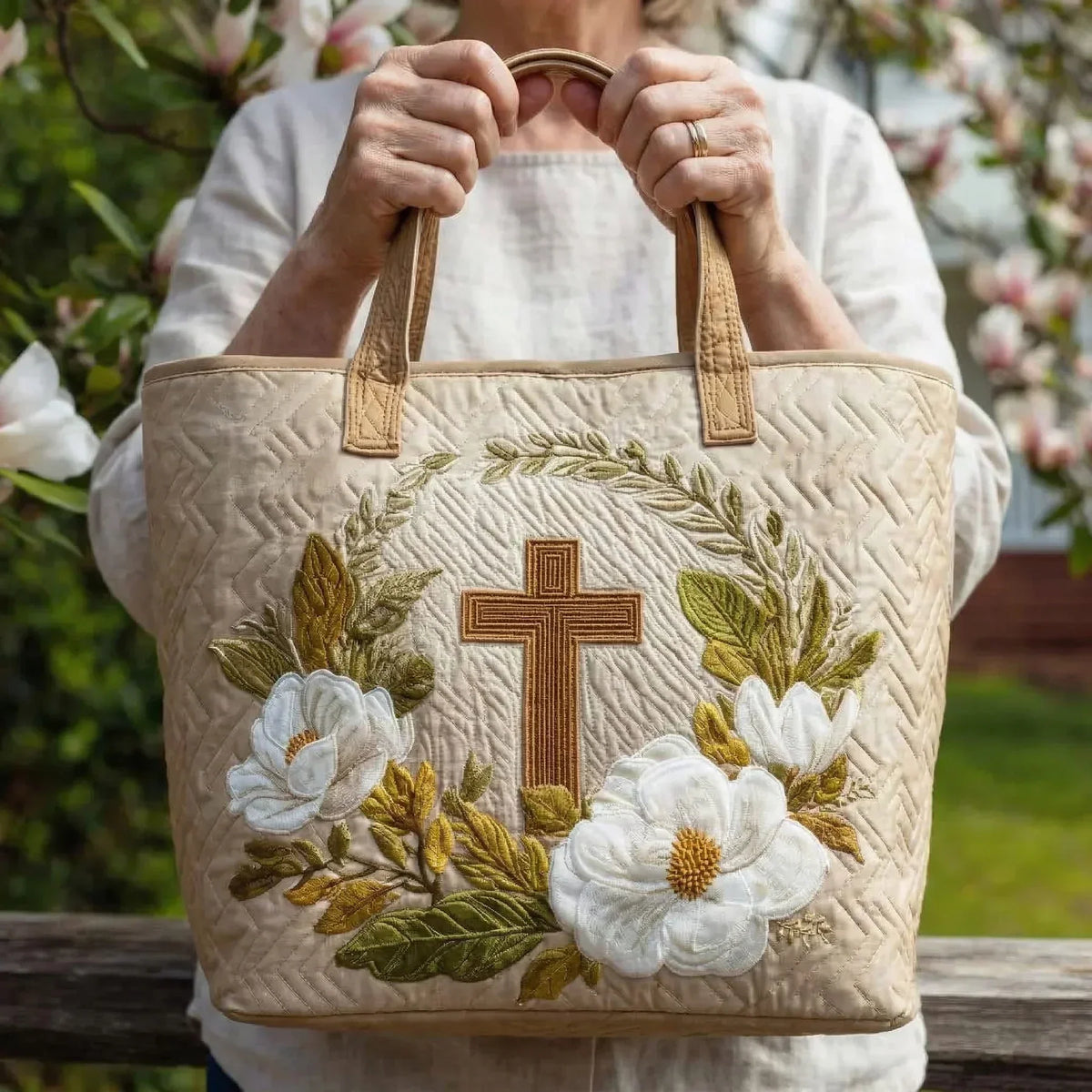 Handgemachte Tasche – Heiliges Kreuz