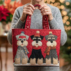 Handgemachte Tasche – Schnauzer Trio